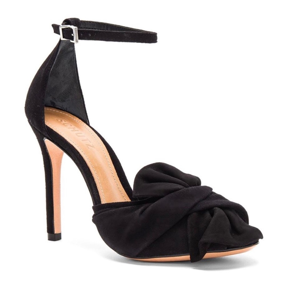 PRICE FIRM • Schultz Peep-toe Ankle Strap Stiletto